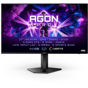 AG276QZD - AOC Agon AG276QZD - 26.5" QHD 16:9 0.03ms 240Hz OLED G-Sync Compatible - 2x HDMI et 2x DP
