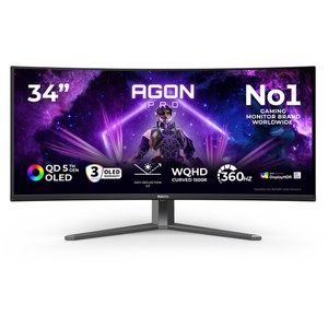 AGP346UCSD - AOC Agon Pro AGP346UCSD - 34" WQHD incurvé 1800R 21:9 0.03ms 360Hz OLED - 2x HDMI, DP et USB-C (DP alt mode et PD 15W)