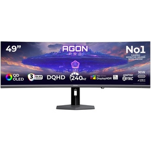 AGP497UCZD - AOC Agon Pro AGP497UCZD - 48.9" DQHD incurvé 1800R 32:9 0.03ms 240Hz OLED - 2x HDMI, DP et USB-C (DP alt mode et PD 90W)