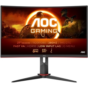 C27G2Z3/BK - AOC C27G2Z3/BK - 27" FHD incurvé 1500R 16:9 0.5ms 280Hz VA Adaptive Sync - 2x HDMI et DP
