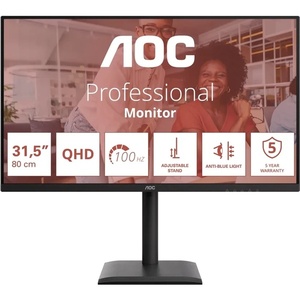 Q32E4U - AOC Q32E4U - 31.5" QHD 16:9 4ms 100Hz IPS Adaptive Sync - 2x HDMI et DP