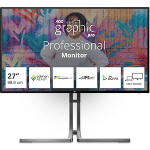 U27U3CV - AOC U27U3CV - 27" UHD 4K 16:9 4ms IPS - 2x HDMI, DP et USB-C (DP alt mode et PD 96W)