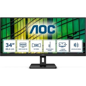 U34E2M/BK - AOC U34E2M - 34" WQHD 21:9 4ms VA - 2x HDMI et DP