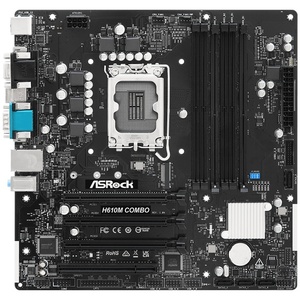 90-MXBUN0-A0UAYZ - ASRock H610M Combo - Carte mère Intel LGA1700 µATX H610 DDR4 et DDR5