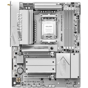 90-MXBUL0-A0UAYZ - ASRock X870 Challenger WiFi White - Carte mère AMD AM5 ATX X870 DDR5 Wi-Fi