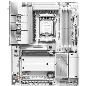 90-MXBUH0-A0UAYZ - ASRock X870E Challenger WiFi White - Carte mère AMD AM5 ATX X870E DDR5 Wi-Fi