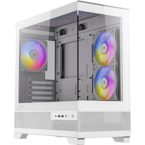 0-761345-10144-8 - Antec CX500M ARGB White - Boîtier µATX avec fenêtre