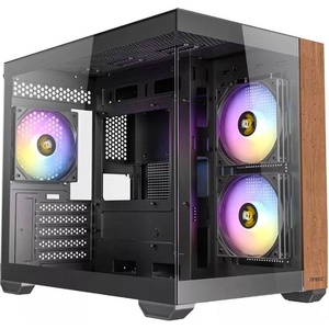 0-761345-10138-7 - Antec CX600M Wood ARGB - Boîtier µATX avec fenêtre