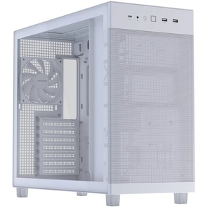 90DC00V3-B39010 - Asus Prime AP303 White - Tempered Glass Panel - Boîtier ATX blanc avec fenêtre