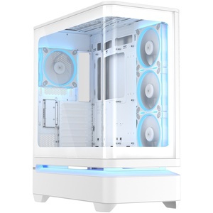 90DC0113-B19000 - Asus Prime AP304 TG ARGB White - Boîtier ATX blanc avec fenêtre