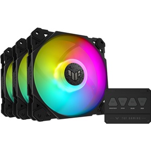 90DA0030-B09030 - Asus TUF Gaming TF120 ARGB - Pack de 3 ventilateurs 120mm noir avec contrôleur ARGB
