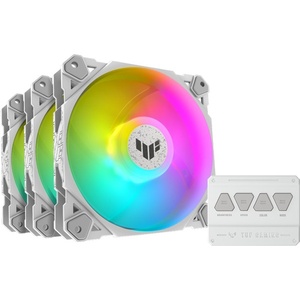 90DA0033-B09030 - Asus TUF Gaming TF120 ARGB White - Pack de 3 ventilateurs 120mm blanc avec contrôleur ARGB