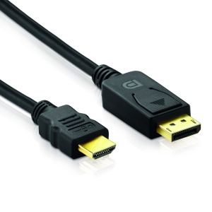 Cable DisplayPort (DP) male -> HDMI male - 1.8-2m