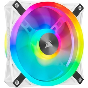 CO-9050103-WW - Corsair iCUE QL120 RGB PWM White - Ventilateur 120mm blanc