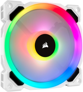 CO-9050091-WW - Corsair LL120 RGB Dual Light Loop PWM White - Ventilateur 120mm blanc