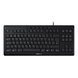 JK-8600BE-2 - Cherry Stream TKL noir AZBE - clavier filaire sans pavé numérique