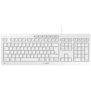 JK-8500BE-0 - Cherry Stream blanc grisé AZBE - clavier filaire