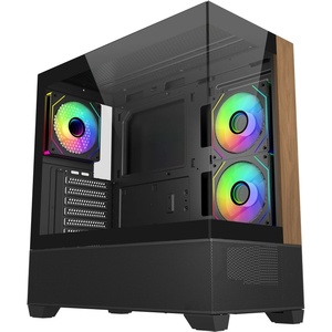 E690-KHNN-S00 - Cooler Master Elite 690 Wood Black - Boîtier ATX avec fenêtre
