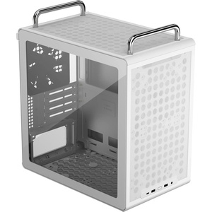 Q340-WGNN-S00 - Cooler Master MasterBox Qube 340 White - Boîtier µATX blanc avec fenêtre
