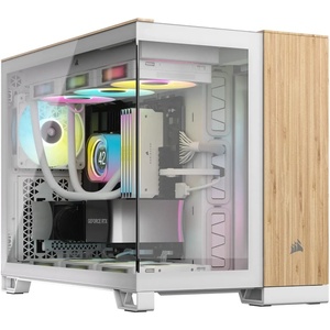 CC-9011288-WW - Corsair 2500X White/Bamboo - Boîtier µATX avec fenêtre