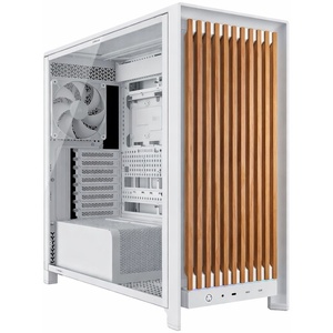 CC-9011354-WW - Corsair Frame 5000D Wood RS White/Oak - Boîtier E-ATX blanc avec fenêtre