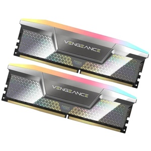 CMHC48GX5M2X8000C38 - Corsair Vengeance RGB - Kit mémoire 48GB (2x24) CUDIMM DDR5-8000 CL38-50-50-128 argent