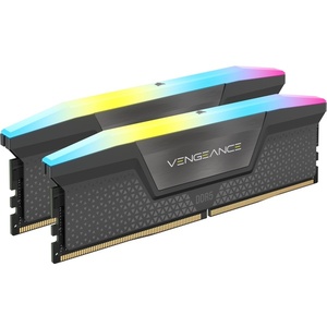 CMH32GX5M2D6000Z36K - Corsair Vengeance RGB - Kit mémoire 32GB (2x16) DDR5-6000 CL36-36-36-76 gris