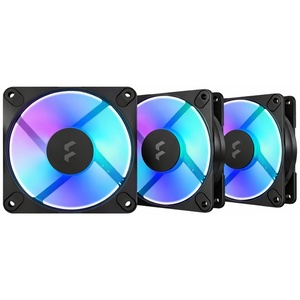 FD-F-DR3-1203 - Fractal Design Dynamic 3 RGB 120mm Black - Pack de 3 ventilateurs 120mm noir