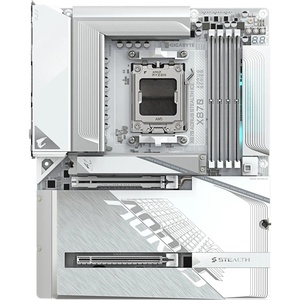 Gigabyte X870 Aorus Stealth Ice - Carte mère AMD AM5 ATX à connecteurs inversés X870 DDR5 Wi-Fi
