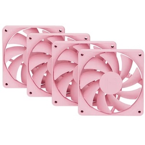 FAN-HYTE-FA12-SM-4 - Hyte FA12 Strawberry Milk - Pack de 4 ventilateurs 120mm rose