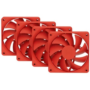 FAN-HYTE-FA12-RR-4 - Hyte FA12 Wild Cherry - Pack de 4 ventilateurs 120mm rouge