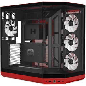 CS-HYTE-Y50RGB-RB - Hyte Y50 Black Cherry - Boîtier ATX rouge avec fenêtre