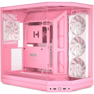 CS-HYTE-Y50RGB-SM - Hyte Y50 Strawberry Milk - Boîtier ATX rose avec fenêtre