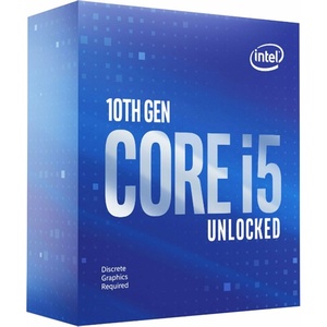 BX8070110600KF - Intel Core i5-10600KF - Processeur LGA1200 6C 12T 4.1-4.8GHz 12MB sans GPU - Comet Lake 14nm - BOX