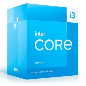 BX8071513100F - Intel Core i3-13100F - 4C 8T 3.4-4.5GHz 12MB LGA1700 sans GPU - Raptor Lake - BOX