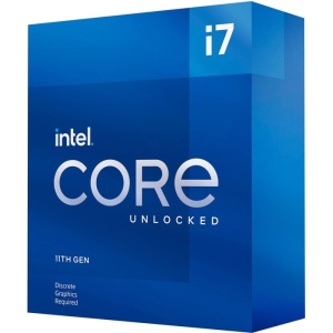BX8070811700KF - Intel Core i7-11700KF - Processeur LGA1200 8C 16T 3.6-5.0GHz 16MB sans GPU - Rocket Lake 14nm - BOX sans ventirad