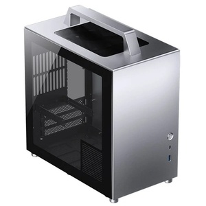 T8 PLUS SILVER - Jonsbo T8 Plus Silver - Boîtier Mini-ITX argent avec fenêtre