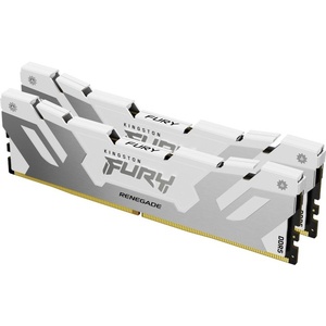 KF584CU40RWK2-48 - Kingston Fury Renegade - Kit mémoire 48GB (2x24) CUDIMM DDR5-8400 CL40-52-52 blanc/argent
