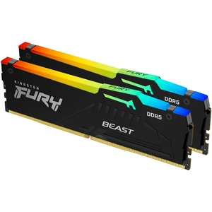 KF564C32BBAK2-32 - Kingston Fury Beast RGB kit 32GB (2x16) DDR5-6400 CL32-39-39 noir