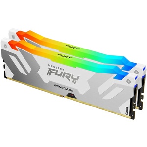 KF580C38RWAK2-32 - Kingston Fury Renegade RGB kit 32GB (2x16) DDR5-8000 CL38-48-48 blanc/argent
