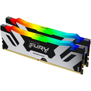 KF580C38RSAK2-32 - Kingston Fury Renegade RGB kit 32GB (2x16) DDR5-8000 CL38-48-48 noir/argent