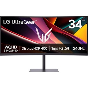 34G630A-B - LG UltraGear 34G630A-B - 34" WQHD incurvé 1500R 21:9 1ms 240Hz VA FS Prem - 2x HDMI, DP et USB-C (DP Alt Mode et PD 15W)
