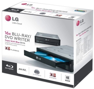 BH16NS55.AHLR10B - Hitachi-LG BH16NS55 - Graveur Blu Ray interne SATA retail (boite)