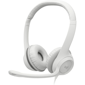 981-001286 - Logitech H390 blanc cassé - Casque filaire USB