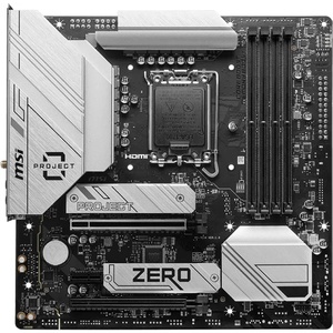 7E14-001R - MSI B760M Project Zero - Carte mère Intel LGA1700 µATX à connecteurs inversés B760 DDR5 Wi-Fi