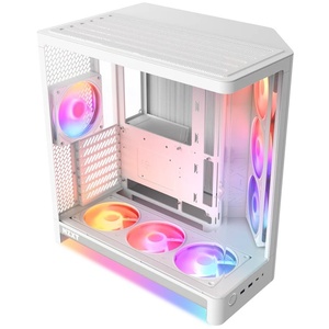 CC-H62FW-P1 - NZXT H6 RGB+ (2026) White - Boîtier ATX blanc avec fenêtre