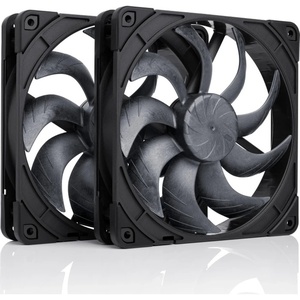 Noctua NF-A14x25 G2 PWM Sx2-PP chromax.black - Pack de 2 ventilateurs 140mm noir
