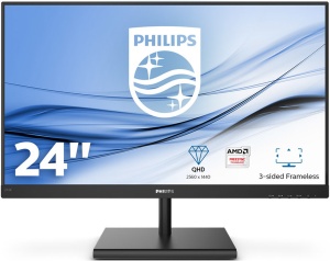245E1S/00 - Philips E-line 245E1S - 23.8" QHD 16:9 4ms IPS - VGA, HDMI et DP