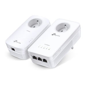 TL-WPA8635P KIT V3 - TP-Link AV1300 V3 - Kit de 2 CPL Powerline 1300 Mbps avec répétiteur Wi-Fi 5 AC1300 et prise gigogne