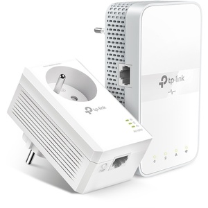 TL-WPA7617 KIT(BE) - TP-Link AV1000 - Kit de 2 adaptateurs CPL Powerline 1000 Mbps avec répétiteur Wi-Fi 5 AC1200 et prise gigogne